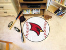 Round Area Rugs NCAA Saginaw Valley State Baseball Mat 27" diameter