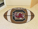Round Rug in Living Room NCAA South Carolina Football Ball Rug 20.5"x32.5"
