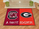 Large Area Rugs NCAA South Carolina Georgia House Divided Rug 33.75"x42.5"