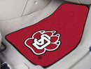 Custom Car Mats NCAA South Dakota 2-pc Carpeted Front Car Mats 17"x27"