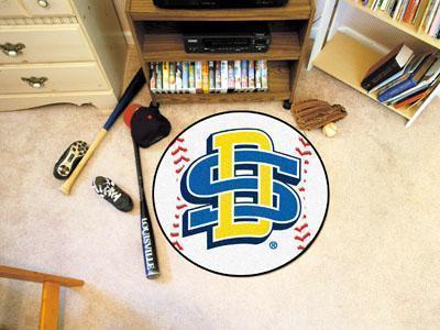 Round Rugs NCAA South Dakota State Baseball Mat 27" diameter