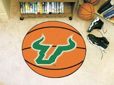 Round Area Rugs NCAA South Florida Basketball Mat 27" diameter