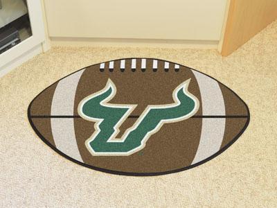 Round Rug in Living Room NCAA South Florida Football Ball Rug 20.5"x32.5"