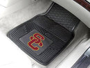 Rubber Car Mats NCAA Southern California 2-pc Vinyl Front Car Mats 17"x27"