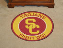 Round Outdoor Rugs NCAA Southern California Roundel Mat 27" diameter