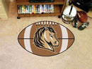 Round Rug in Living Room NCAA Southwest Minnesota State Football Ball Rug 20.5"x32.5"