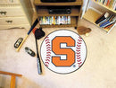 Round Rugs NCAA Syracuse Baseball Mat 27" diameter