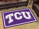 4x6 Rug NCAA TCU 4'x6' Plush Rug