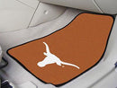 Weather Car Mats NCAA Texas 2-pc Carpeted Front Car Mats 17"x27"
