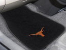Custom Car Mats NCAA Texas 2-pc Embroidered Front Car Mats 18"x27"