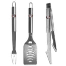 NCAA - Texas A & M Aggies 3 pc Stainless Steel BBQ Set-Tailgating & BBQ Accessories,BBQ Tools,3 pc Steel Tool SetCollege 3 pc Steel Tool Set-JadeMoghul Inc.