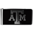 NCAA - Texas A & M Aggies Black and Steel Money Clip-Wallets & Checkbook Covers,College Wallets,Texas A & M Aggies Wallets-JadeMoghul Inc.