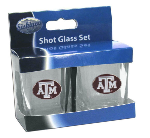 NCAA - Texas A & M Aggies Shot Glass Set-Beverage Ware,Shot Glasses,Shot Glass Sets,College Shot Glass Sets-JadeMoghul Inc.