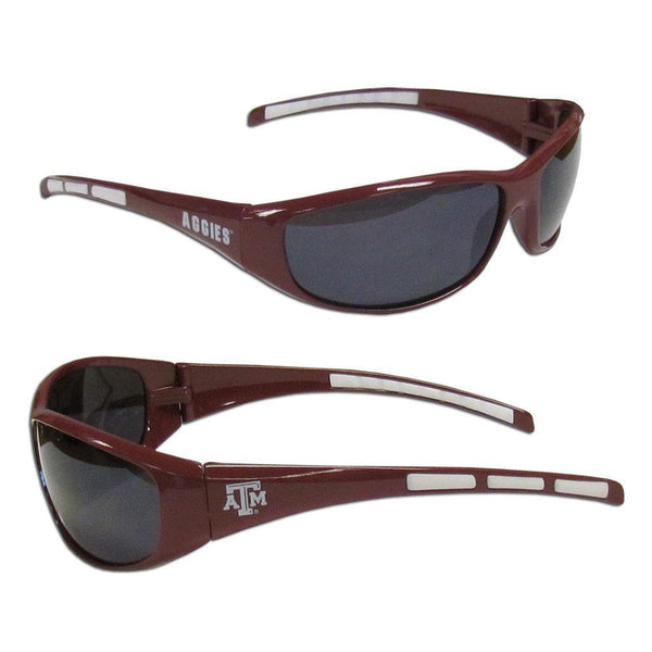 NCAA - Texas A & M Aggies Wrap Sunglasses-Sunglasses, Eyewear & Accessories,Sunglasses,Wrap Sunglasses,College Wrap Sunglasses-JadeMoghul Inc.