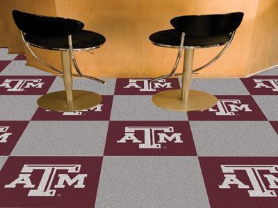 Carpet Flooring NCAA Texas A&M 18"x18" Carpet Tiles