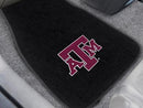 Custom Car Mats NCAA Texas A&M 2-pc Embroidered Front Car Mats 18"x27"