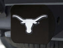 Tow Hitch Covers NCAA Texas Black Hitch Cover 4 1/2"x3 3/8"