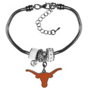 NCAA - Texas Longhorns Euro Bead Bracelet-Jewelry & Accessories,Bracelets,Euro Bead Bracelets,College Euro Bead Bracelets-JadeMoghul Inc.