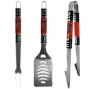 NCAA - Texas Tech Raiders 3 pc Tailgater BBQ Set-Tailgating & BBQ Accessories,BBQ Tools,3 pc Tailgater Tool Set,College 3 pc Tailgater Tool Set-JadeMoghul Inc.