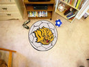 Small Round Rugs NCAA UAPB Soccer Ball 27" diameter