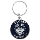 NCAA - UCONN Huskies Carved Metal Key Chain-Key Chains,Scultped Metal Key Chains,College Scultped Metal Key Chains-JadeMoghul Inc.