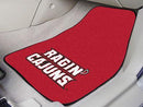 Car Floor Mats NCAA UL-Lafayette 2-pc Carpeted Front Car Mats 17"x27"