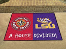 Large Area Rugs NCAA UL-Lafayette / LSU House Divided Rug 33.75"x42.5"