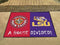 Large Area Rugs NCAA UL-Lafayette / LSU House Divided Rug 33.75"x42.5"