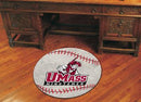 Round Rugs NCAA UMass Baseball Mat 27" diameter
