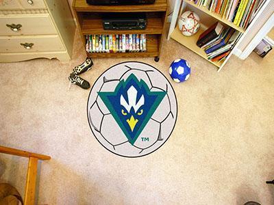 Round Entry Rugs NCAA UNC Wilmington Soccer Ball 27" diameter