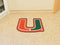 Custom Rugs NCAA University of Miami Mascot Custom Shape Mat