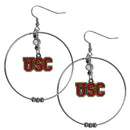 NCAA - USC Trojans 2 Inch Hoop Earrings-Jewelry & Accessories,Earrings,2 inch Hoop Earrings,College Hoop Earrings-JadeMoghul Inc.