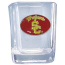 NCAA - USC Trojans Square Shot Glass-Beverage Ware,Shot Glasses,Square Shot Glasses,College Square Shot Glasses-JadeMoghul Inc.