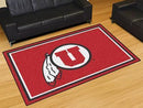 5x8 Area Rugs NCAA Utah 5'x8' Plush Rug