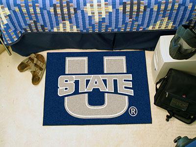 Living Room Rugs NCAA Utah State Starter Rug 19"x30"