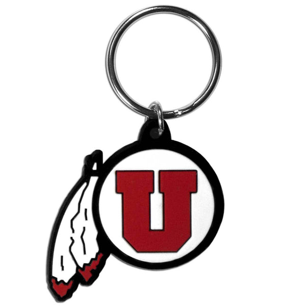 NCAA - Utah Utes Flex Key Chain-Key Chains,Flex Key Chains,College Flex Key Chains-JadeMoghul Inc.