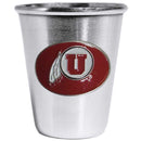 NCAA - Utah Utes Steel Shot Glass-Beverage Ware,Shot Glasses,Steel Glasses,College Steel Glasses-JadeMoghul Inc.