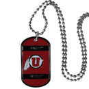 NCAA - Utah Utes Tag Necklace-Jewelry & Accessories,Necklaces,Tag Necklaces,College Tag Necklaces-JadeMoghul Inc.