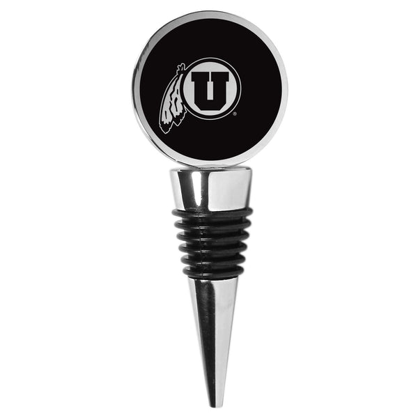 NCAA - Utah Utes Wine Stopper-Tailgating & BBQ Accessories,Wine Accessories,Wine Stopper,College Wine Stopper-JadeMoghul Inc.