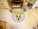 Round Indoor Outdoor Rugs NCAA Valparaiso Soccer Ball 27" diameter