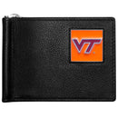 NCAA - Virginia Tech Hokies Leather Bill Clip Wallet-Wallets & Checkbook Covers,College Wallets,Virginia Tech Hokies Wallets-JadeMoghul Inc.