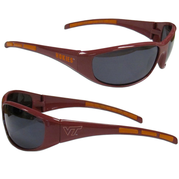 NCAA - Virginia Tech Hokies Wrap Sunglasses-Sunglasses, Eyewear & Accessories,Sunglasses,Wrap Sunglasses,College Wrap Sunglasses-JadeMoghul Inc.