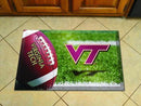 Welcome Mat NCAA Virginia Tech Scraper Mat 19"x30" Ball