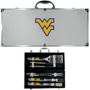 NCAA - W. Virginia Mountaineers 8 pc Tailgater BBQ Set-Tailgating & BBQ Accessories,College Tailgating Accessories,W. Virginia Mountaineers Tailgating Accessories-JadeMoghul Inc.