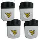 NCAA - W. Virginia Mountaineers Clip Magnet with Bottle Opener, 4 pack-Other Cool Stuff,College Other Cool Stuff,W. Virginia Mountaineers Other Cool Stuff-JadeMoghul Inc.