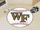 Round Area Rugs NCAA Wake Forest Baseball Mat 27" diameter