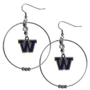 NCAA - Washington Huskies 2 Inch Hoop Earrings-Jewelry & Accessories,Earrings,2 inch Hoop Earrings,College Hoop Earrings-JadeMoghul Inc.