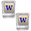 NCAA - Washington Huskies Square Glass Shot Glass Set-Beverage Ware,College Beverage Ware,College Glasses,Shot Glass,Graphic Shot Glass Set-JadeMoghul Inc.