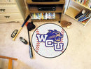 Round Rugs For Sale NCAA Western Carolina Baseball Mat 27" diameter