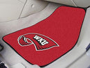 Rubber Car Mats NCAA Western Kentucky 2-pc Carpeted Front Car Mats 17"x27"